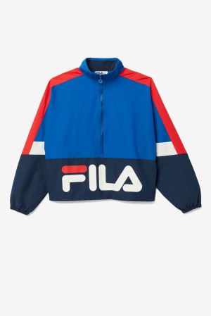 FILA Reid Track Jackets Blue / Navy / Red,Mens Clothing | CA.JRZSAM520